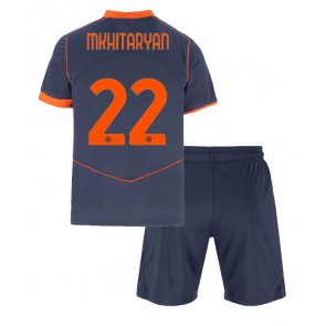 Lacne Dětský Futbalové dres Inter Milan Henrikh Mkhitaryan #22 2025-26 Krátky Rukáv - Tretina (+ trenírky)